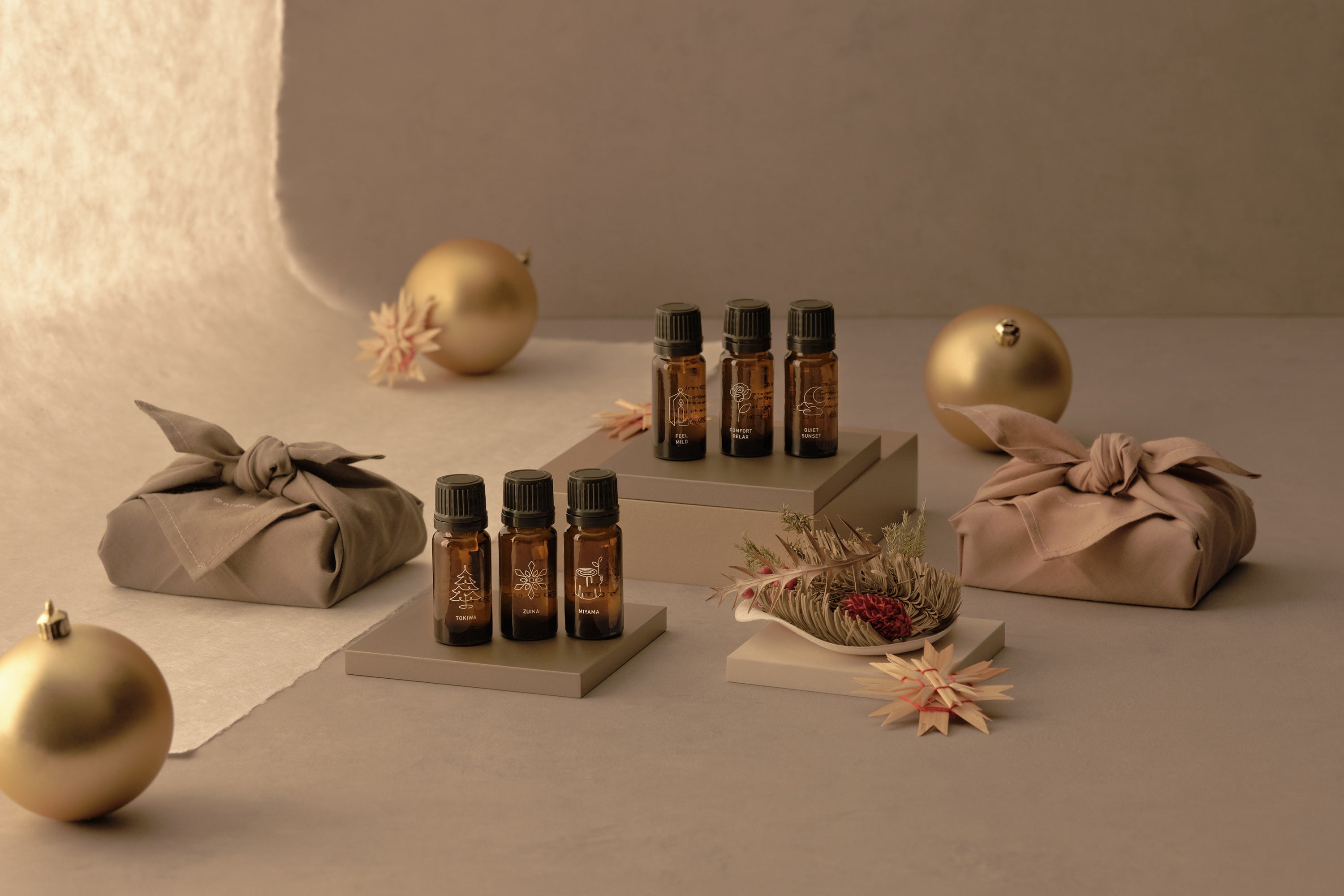 クリスマス限定＞日本の文化と自然を感じる天然アロマ「ホリデーギフト