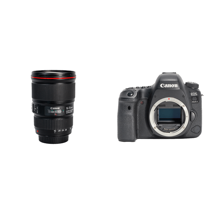 Canon EOS 6D本体+50mm単焦点レンズ+ ズームレンズ+ ストラップ Canon