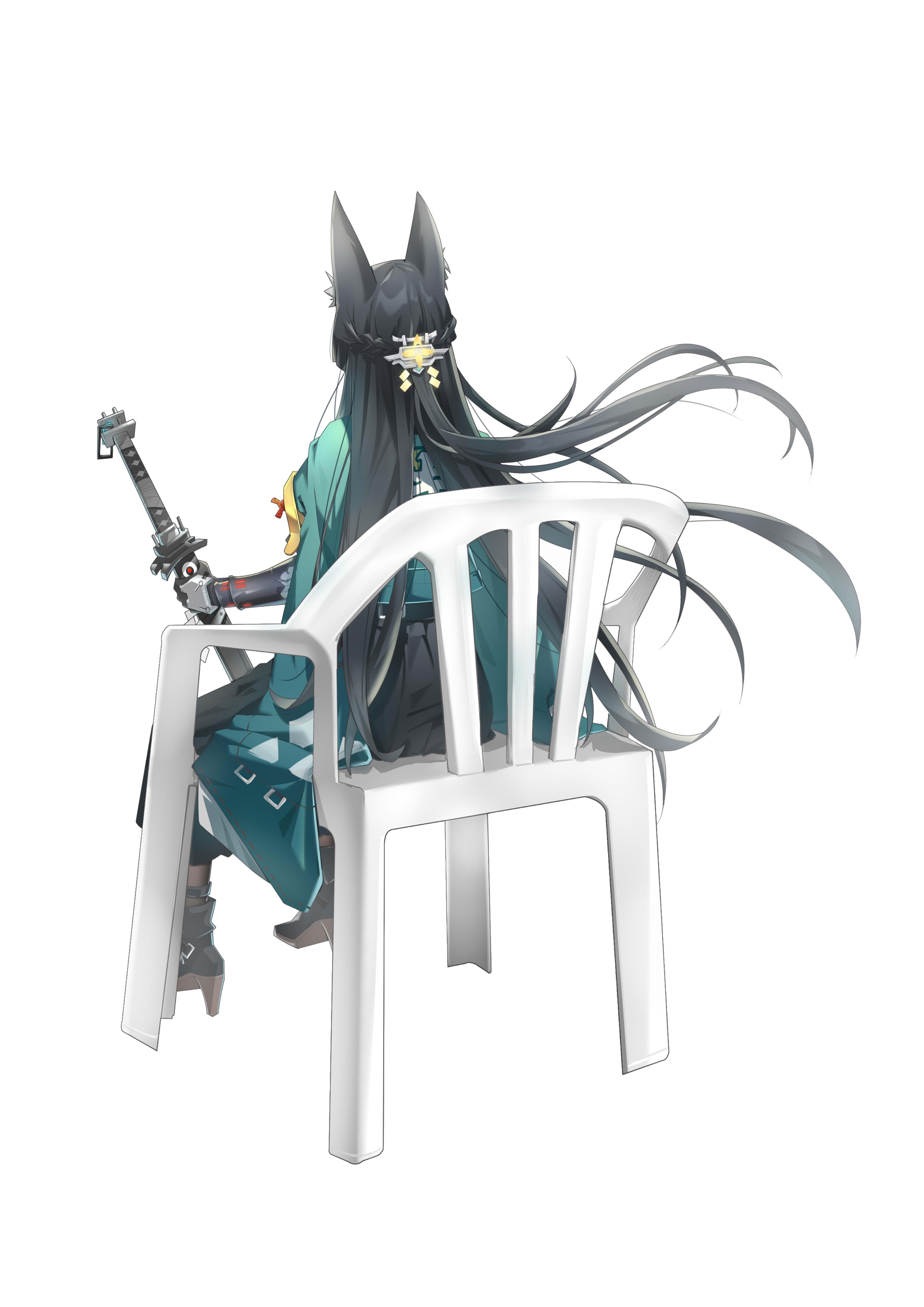 雅がバージルのモノブロックチェアに座ってる (woqumaidianjuzi) : r