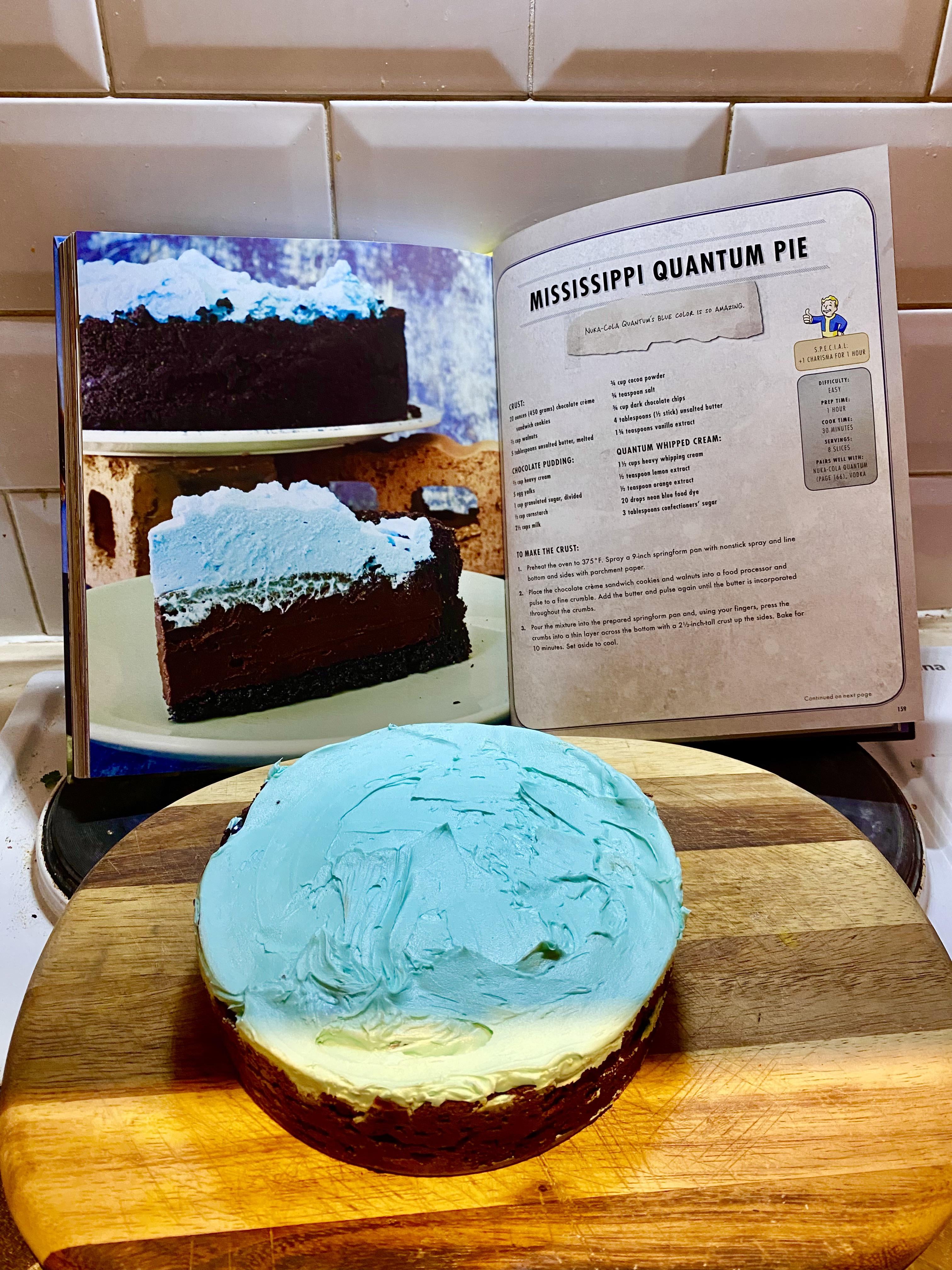 フォールアウトの料理本からミシシッピ・クォンタム・パイを作ってみた