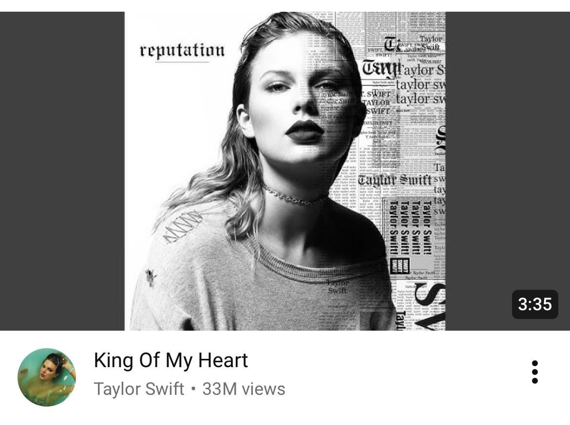 Song discussion: King Of My Heart : r/SwiftlyNeutral