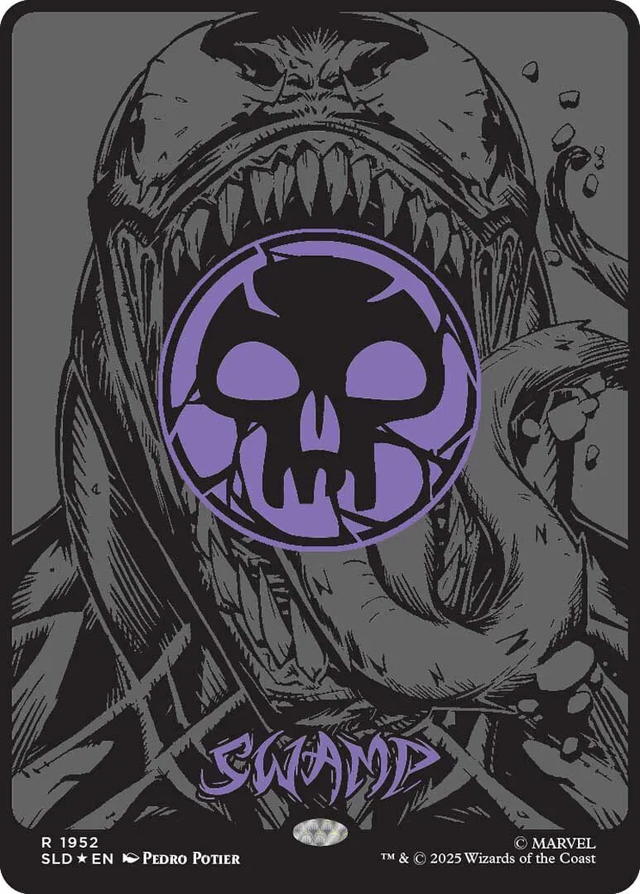 SLD] Secret Lair x Marvel's Spider-Man: Mana Symbiote (Raised Foil