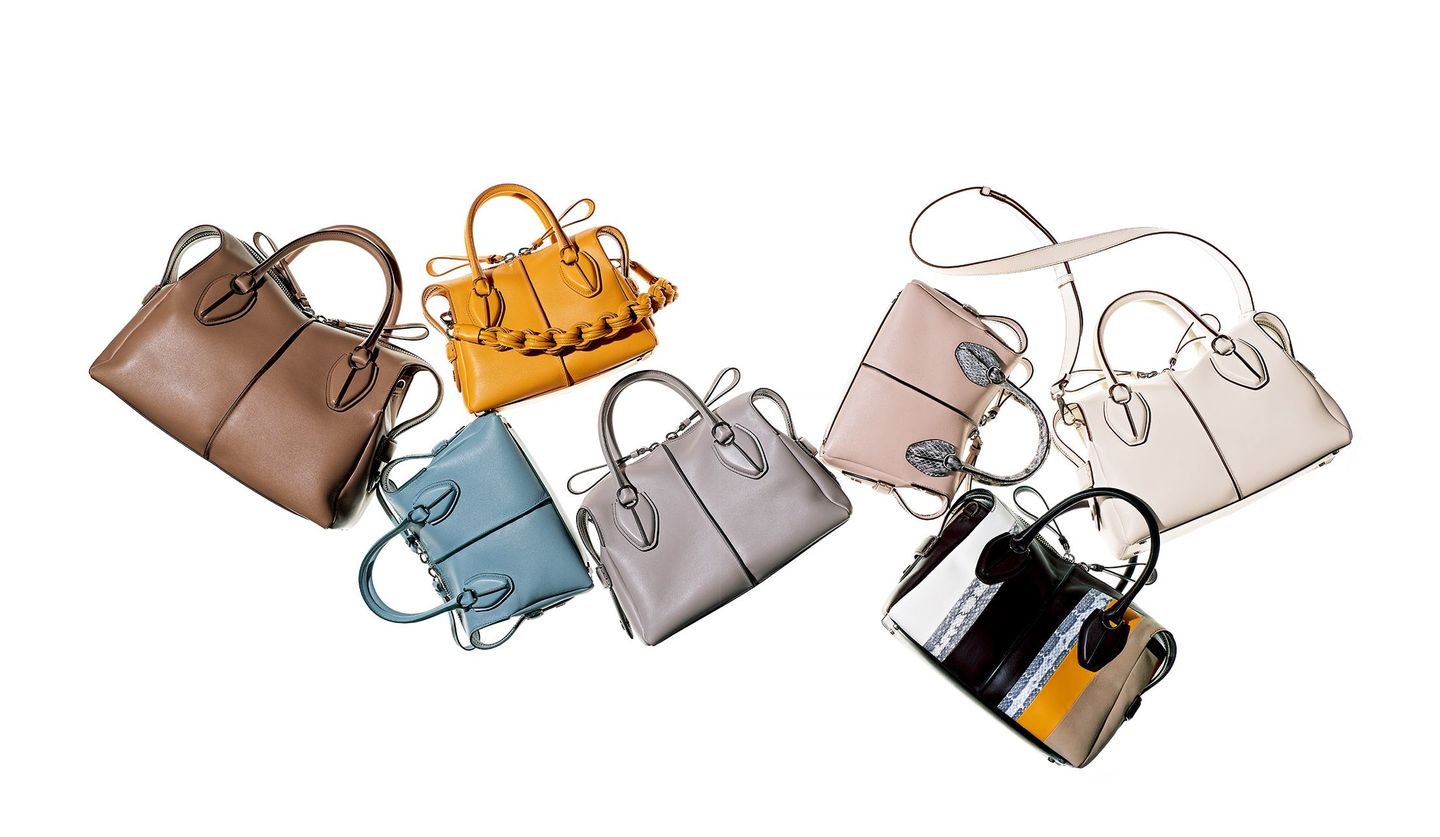 トッズのストラップ付きハンドバッグ「D スタイリング」7選｜きれい色