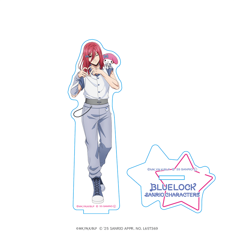 ブルーロック×サンリオキャラクターズ アクリルスタンド 千切豹馬×マイ
