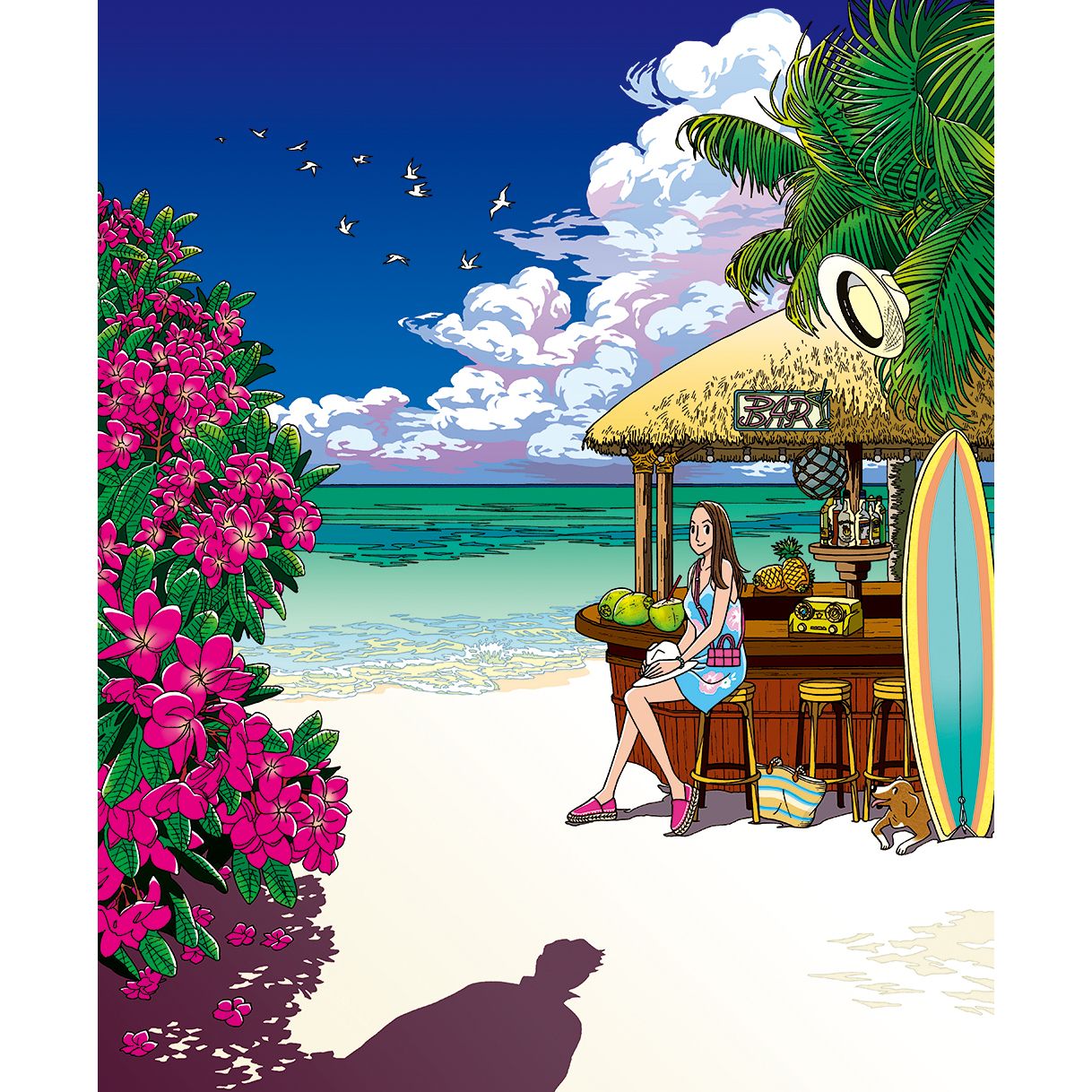 【希少！】わたせせいぞう　セル画 わたせせいぞう -SEIZO STATION-