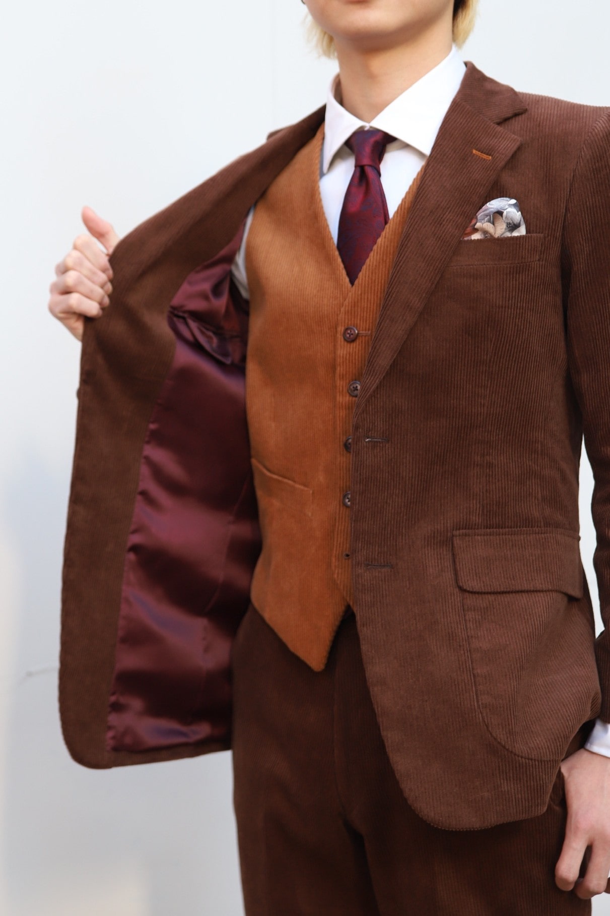 コーデュロイスーツ◇2025年 成人式スーツコレクション Vol.14 | PRIVE