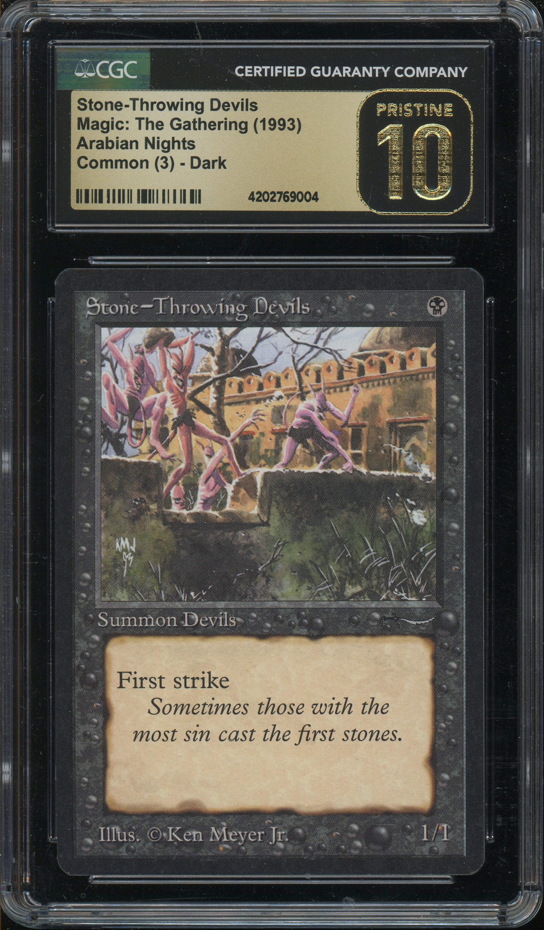 Stone-Throwing Devils (Dark) - Arabian Nights CGC 10 Pristine