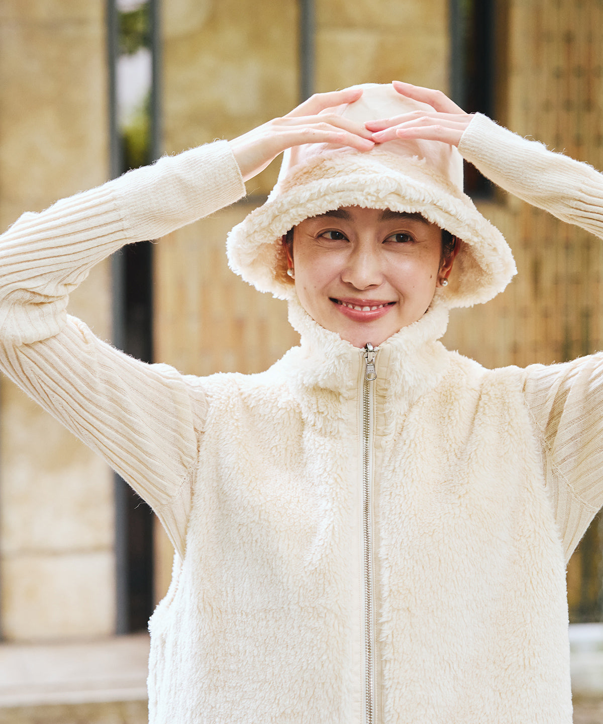 シロクマリバーシブルハット / オーガニックコットン – PRISTINE