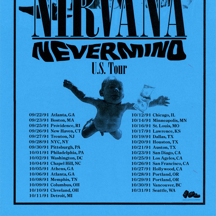 Nirvana / Nevermind Tour 1991 ポスター - PUNK MART