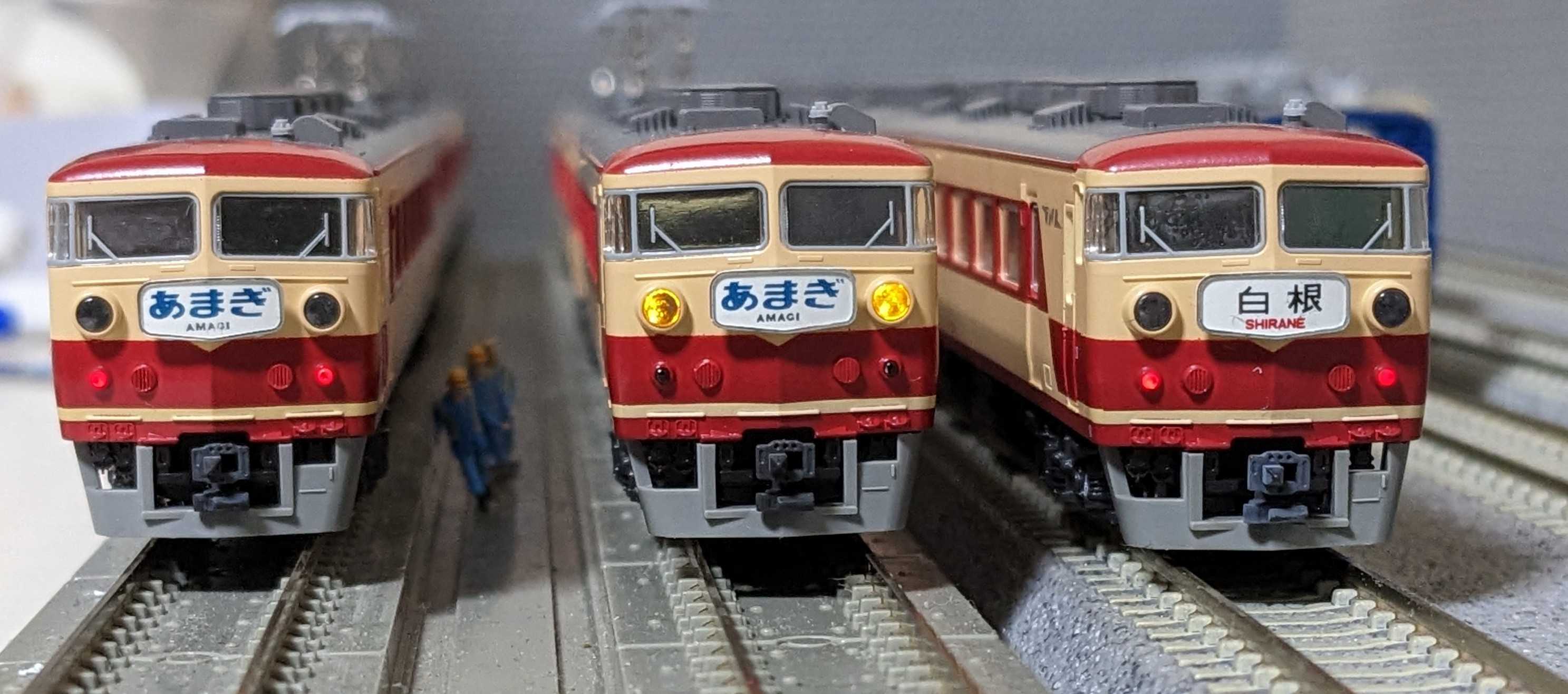 🔴入線 kato 10-393/394 157系[あまぎ] 7両基本セット/2両増結セット 9