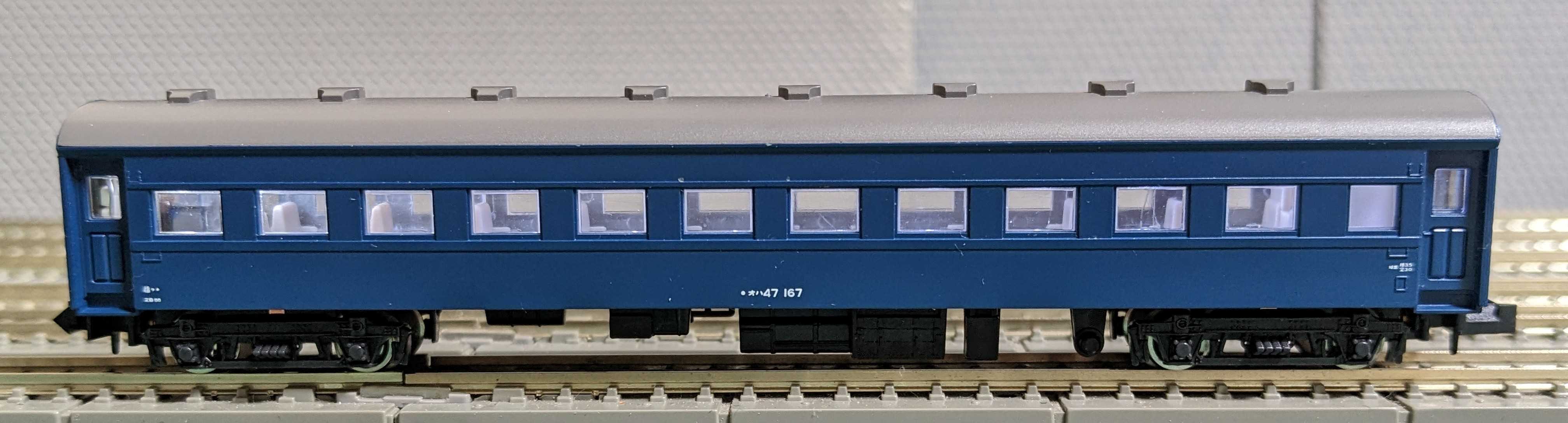 🔴入線🔵リニューアル整備kato ｼﾞｬﾝｸ オハ47 167 - 竹ノ塚総合車両