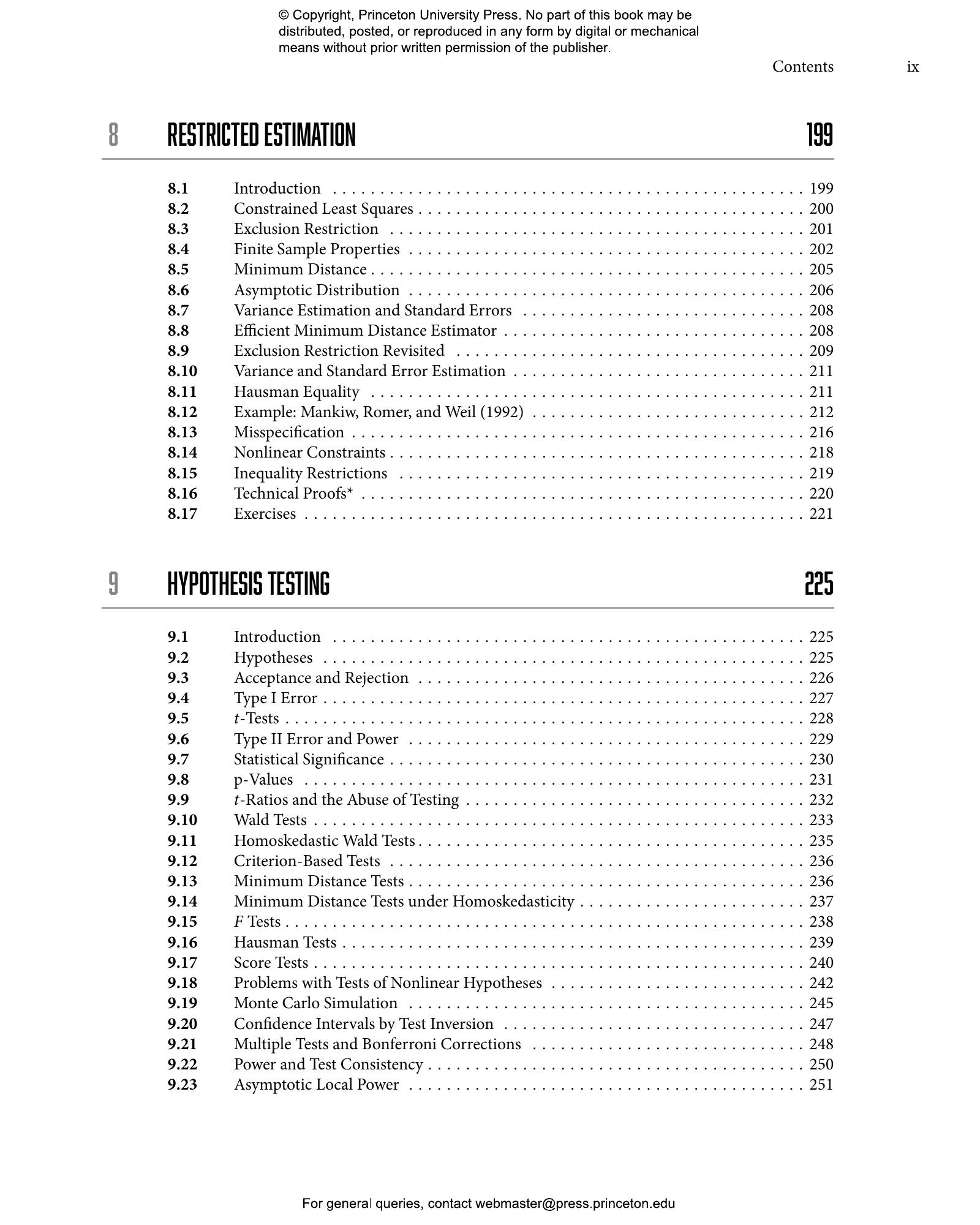 Econometrics | Princeton University Press