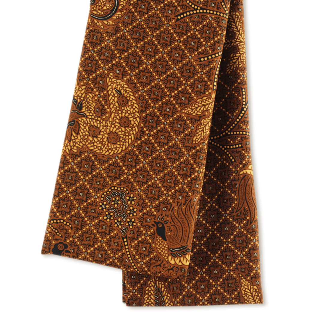 古布 ジャワ更紗（バティック）戦前 プカロンガン 菱ユリ紋 古布