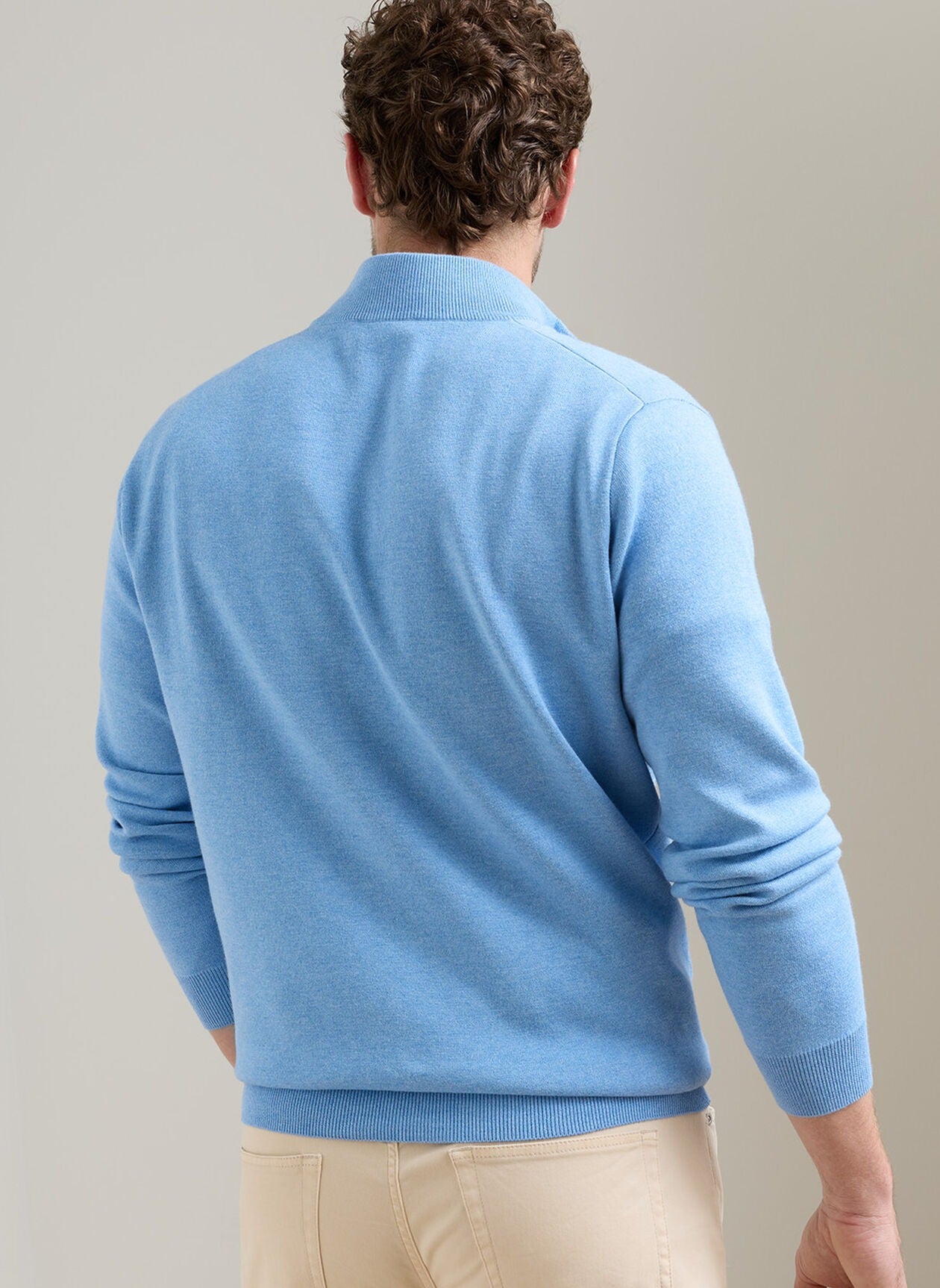 Peter Millar Coolspun Lite Cotton Quarter-Zip Sweater – Puritan