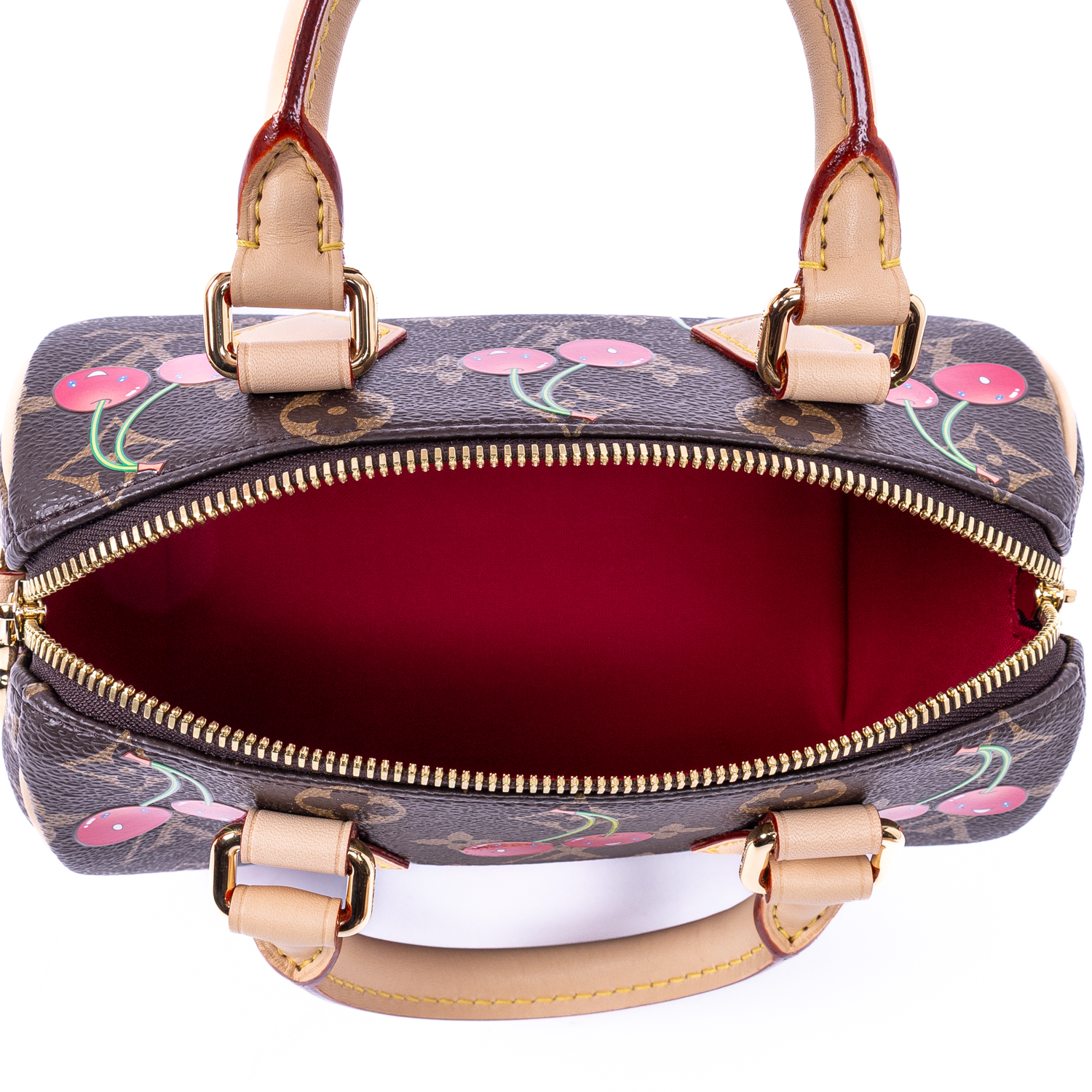 Louis Vuitton Cherry Monogram Speedy 20 & Keepall 45 Bandouliere