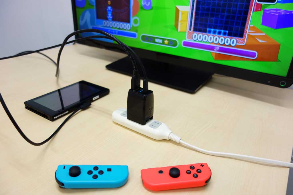 Nintendo SwitchのドックとACアダプターをギュっとまとめてコンパクト