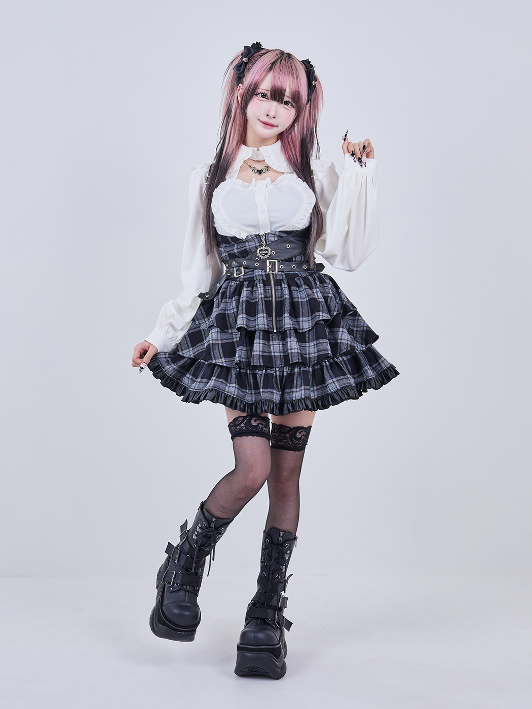 IMVAL / Frill Leather Dress [GRYCK] - QOOZA