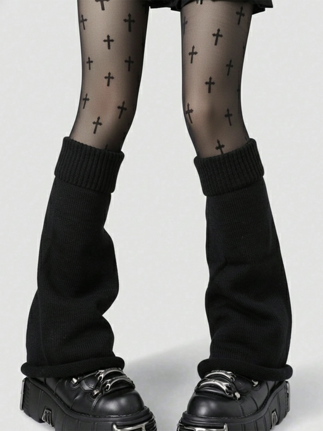 QOOZAセレクト / レッグウォーマー［WHT］55cm（582316） - QOOZA