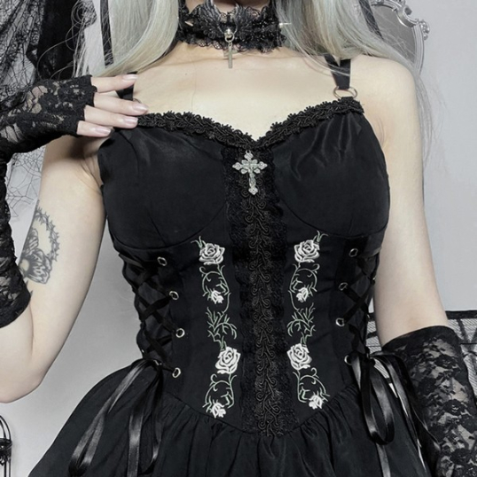 QOOZAセレクト / ［WANNATHIS］ローズキャミワンピース（WT004） - QOOZA