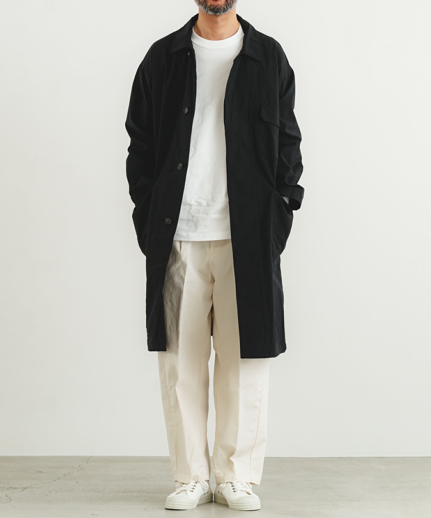 ビンテージナイロンオックスワークコート【MEN】 | quadro (クオドロ