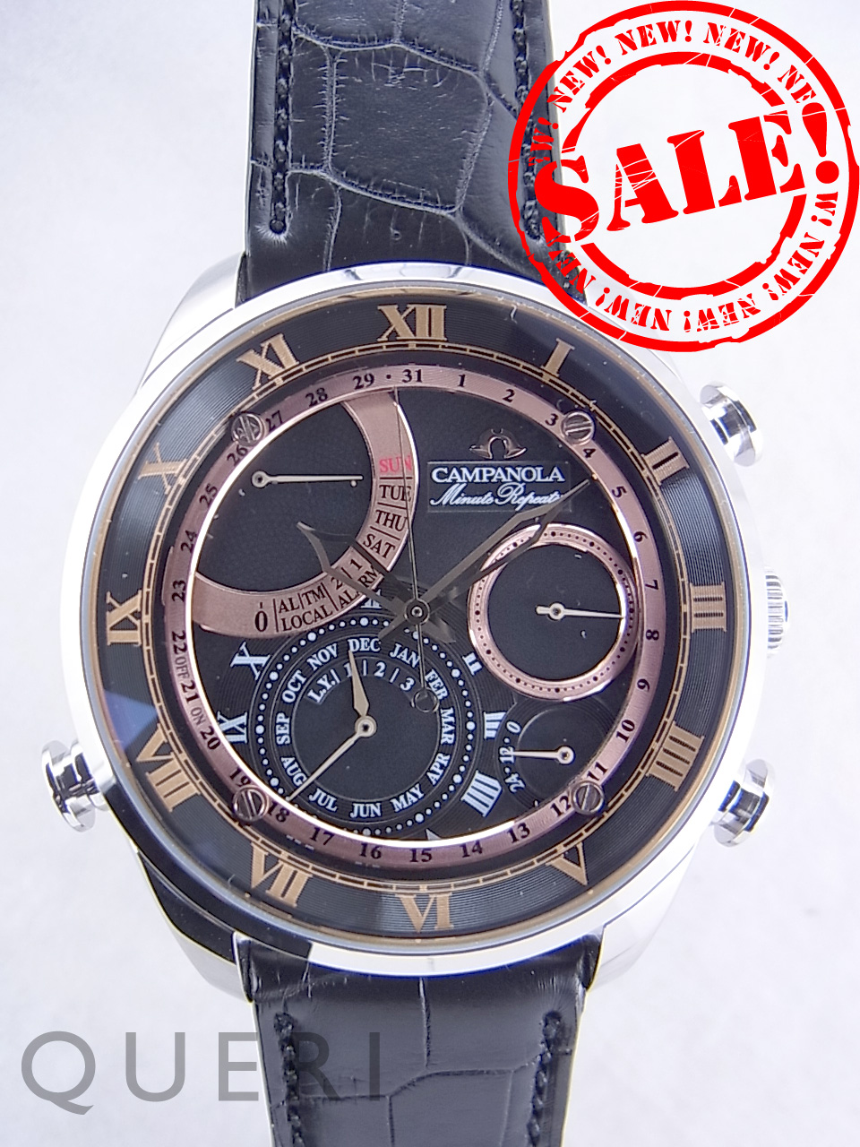 シチズン カンパノラ グランドコンプリケーション クオーツ 黒橡（くろ