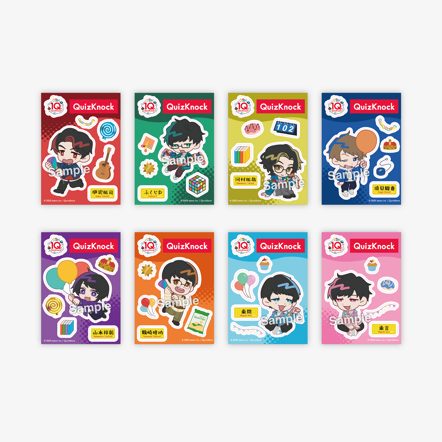 QuizKnock10周年 メンバーステッカーシート – QurioStore