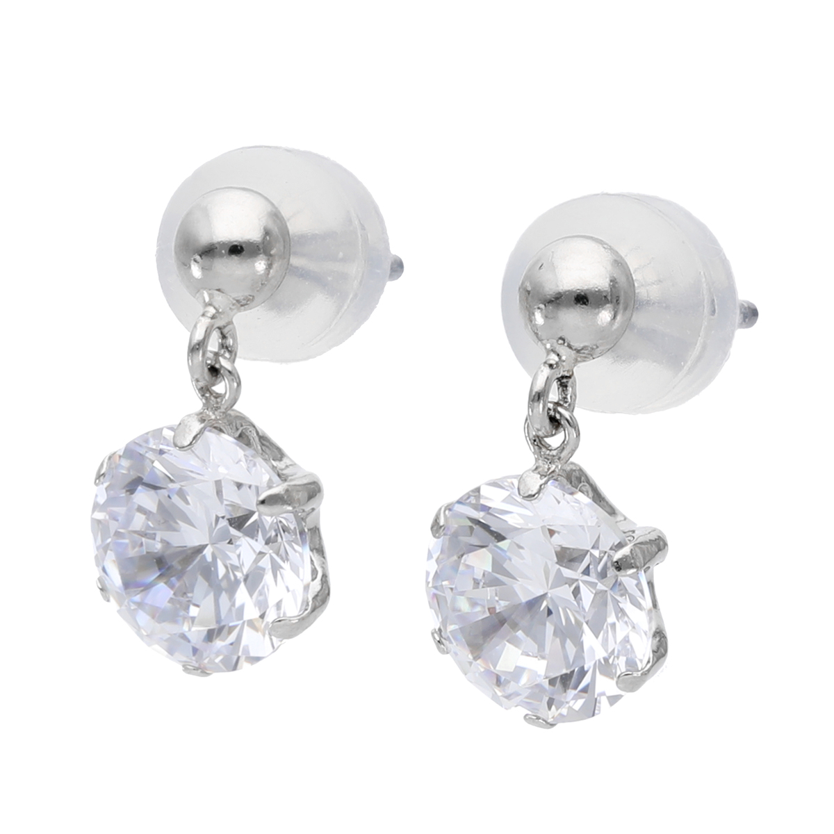 DIAMONIQUEプレシャス PT950ドロップピアス計2.0ct ダイヤモニーク