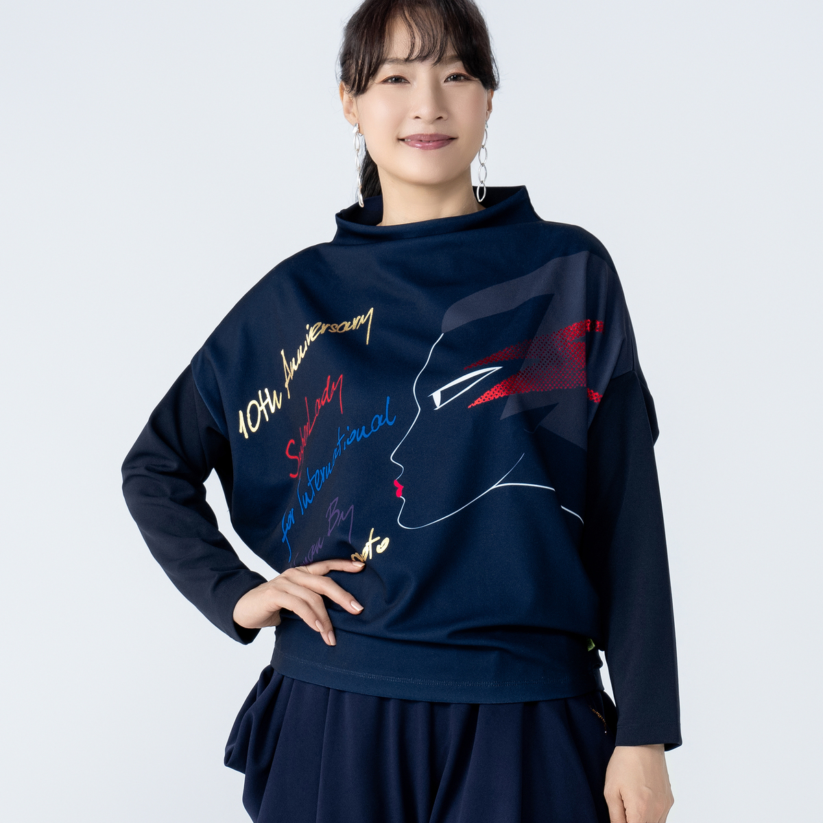 SUPERLADY メモリアルLADYバンザイスリーブプルオーバー SUPERLADY by