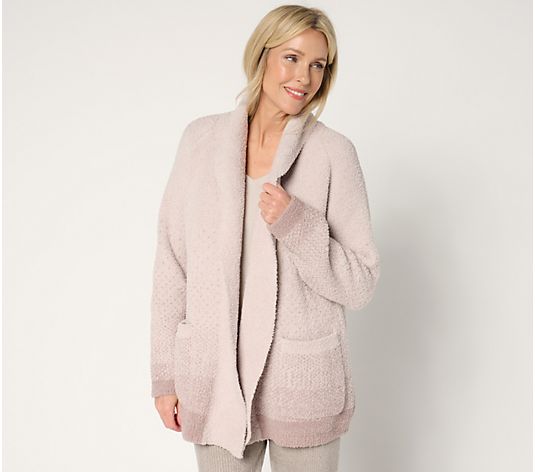 Barefoot Dreams CozyChic Confetti Shawl Cardi - QVC.com