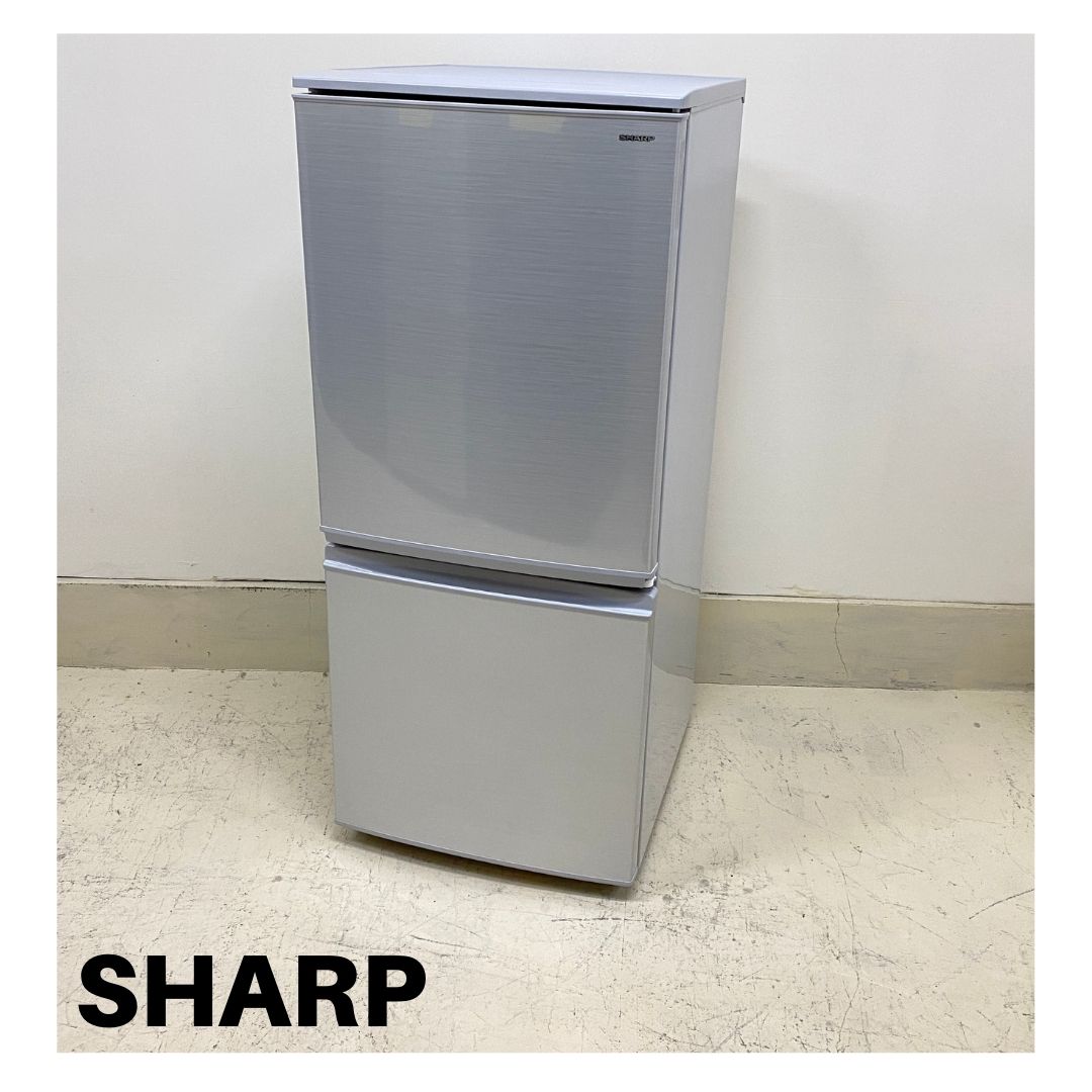 SHARP シャープ 2ドア冷蔵庫 SJ-14E3-KW