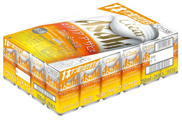 楽天市場】アサヒビール クリア アサヒ 缶350ml 6缶パック×4 | 価格