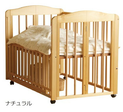 楽天市場】石崎家具 スリーピーベビーベッドワンタッチハイベッド パル