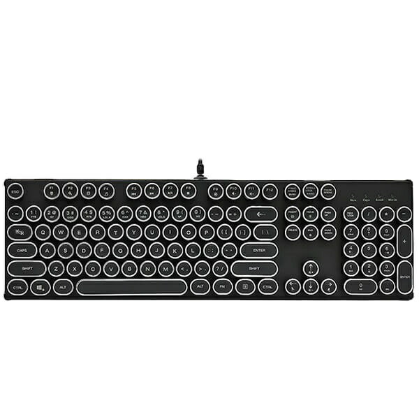 楽天市場】HKW タイプライター風メカニカルキーボード 日本語配列 青軸