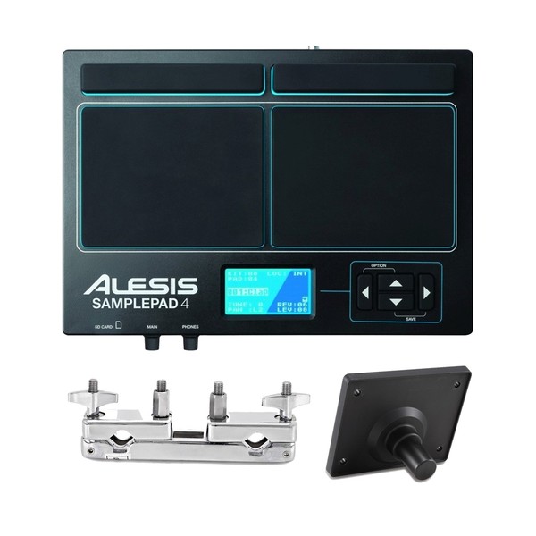 Alesis SamplePad 4 with Module Mount and Multi-Clamp at Gear4music