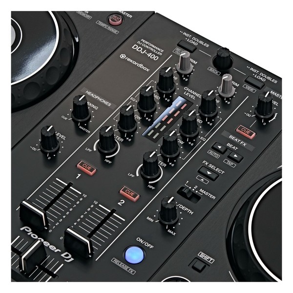 Pioneer DDJ-400 Rekordbox Controller with V-Moda M-100 Headphones