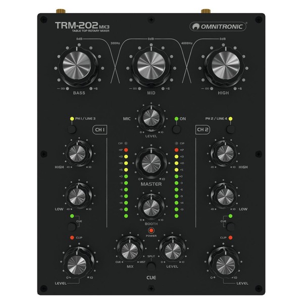 Omnitronic TRM-202MK3 2-Channel Rotary Mixer at Gear4music