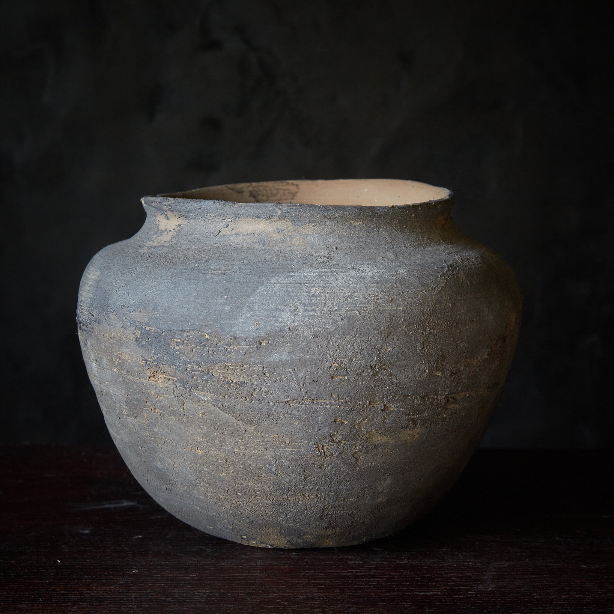 奈良-平安時代 須恵器叩文壺（710–1185CE） | 入蘆花（ロカニイル）