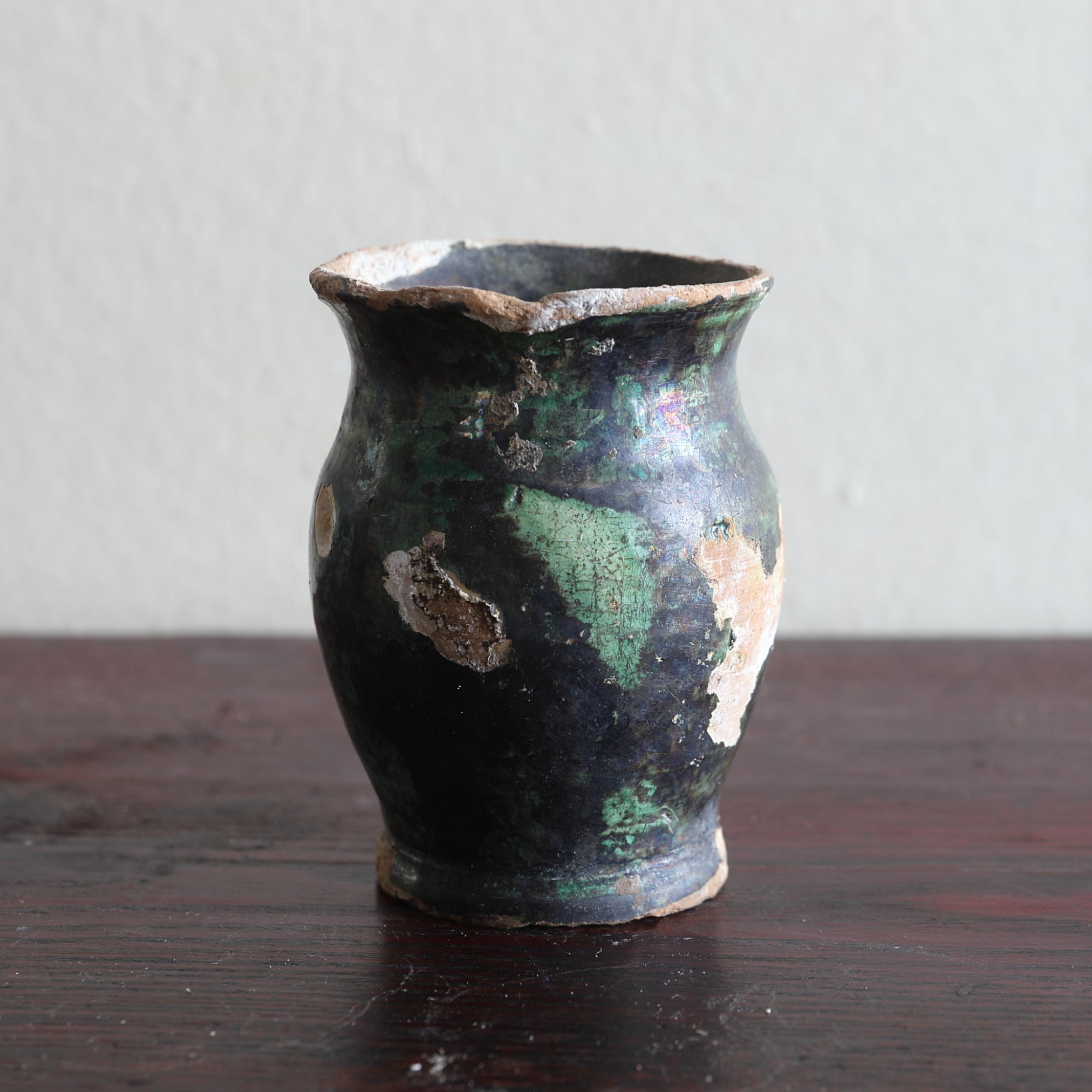 オランダアンティーク 緑釉小壺（近世：16–19世紀） | 入蘆花