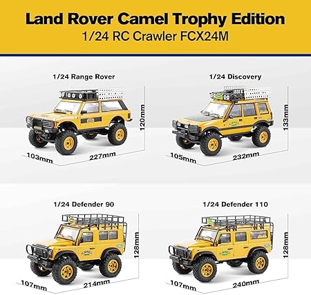 FMS 1:24 FCX24M ランドローバー ディスカバリー キャメル トロフィー