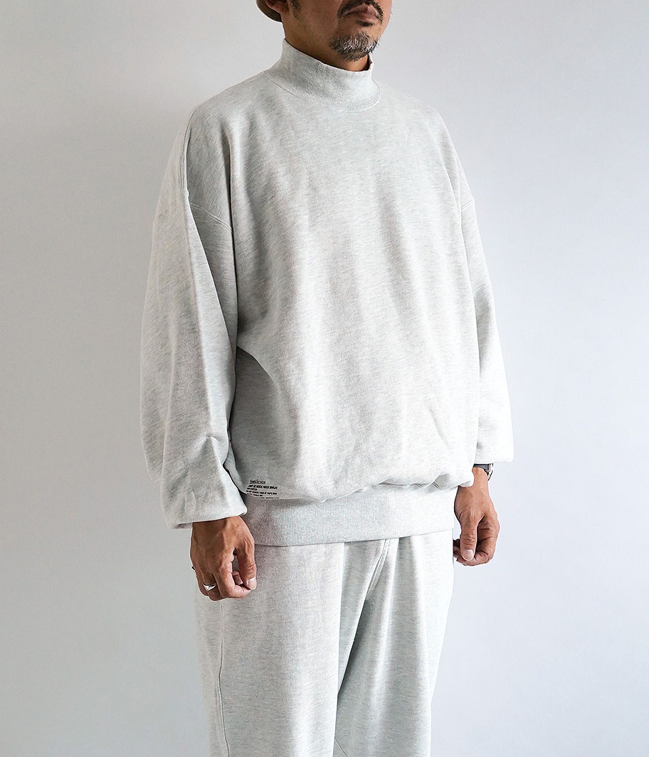 Fresh Service LIGHT OZ MOCK NECK SWEAT [ASH] - Fresh Service