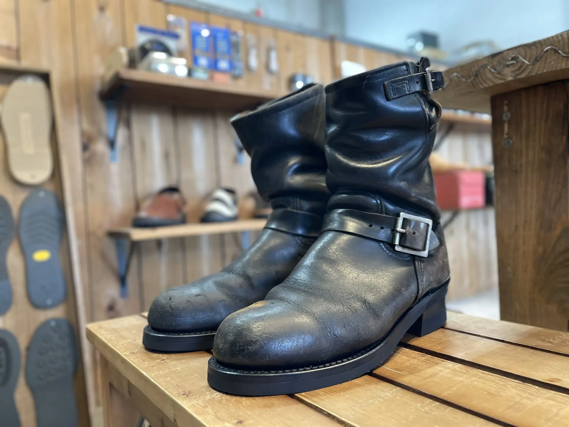 RED WING エンジニアブーツ スエード 黒 レッドウィング RED WING