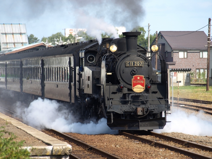 JR北海道 国鉄C11形蒸気機関車 SLニセコ号 C11 207 余市駅 鉄道フォト