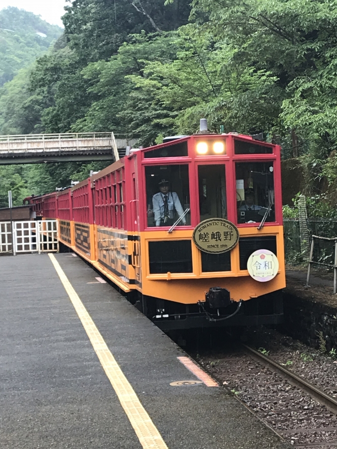 嵯峨野観光鉄道DE10形ディーゼル機関車 トロッコ保津峡駅 鉄道フォト