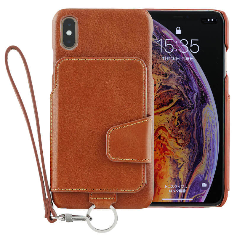 iPhone XS MaxNavy BlueCow Leather - RAKUNI - ラクニ -