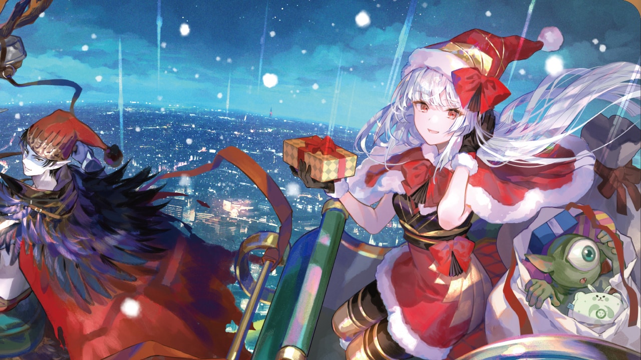 MTG クリスマス 夏祭り 藤ちょこ プレイマット MTG 放浪皇の夏祭り