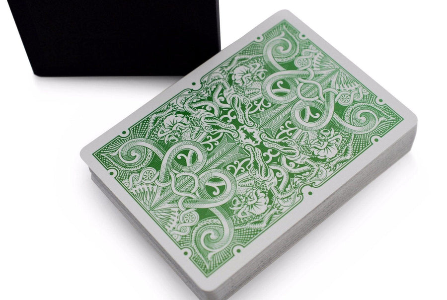 Green Gatorbacks-RarePlayingCards.com – Rare Playing Cards