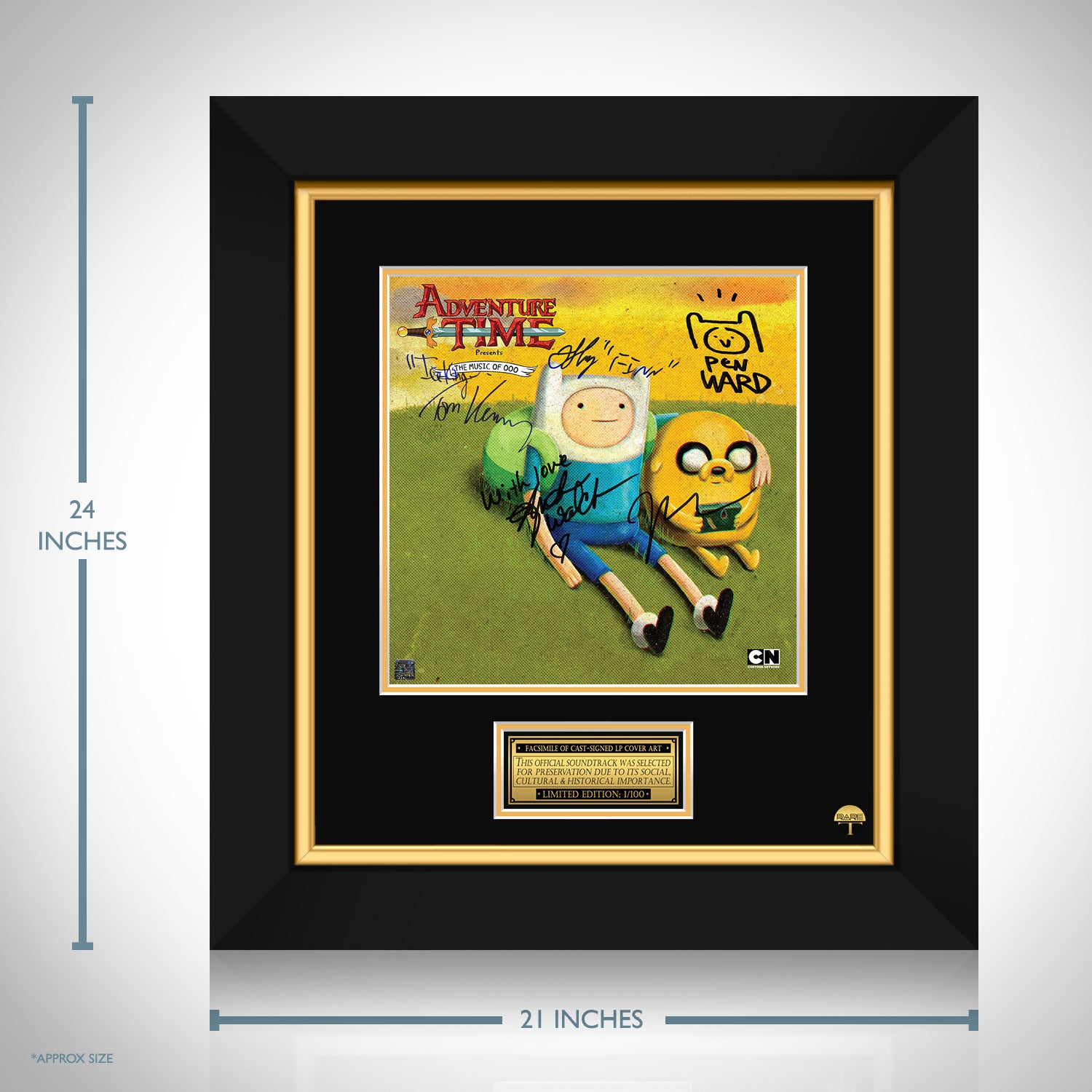 Adventure Time - The Music of Ooo LP Cover Limited Signature