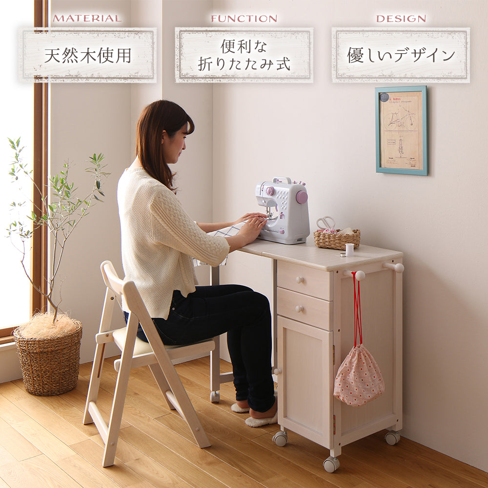 デスクがたためる 多機能収納デスク・チェア/コンパクトで省スペース