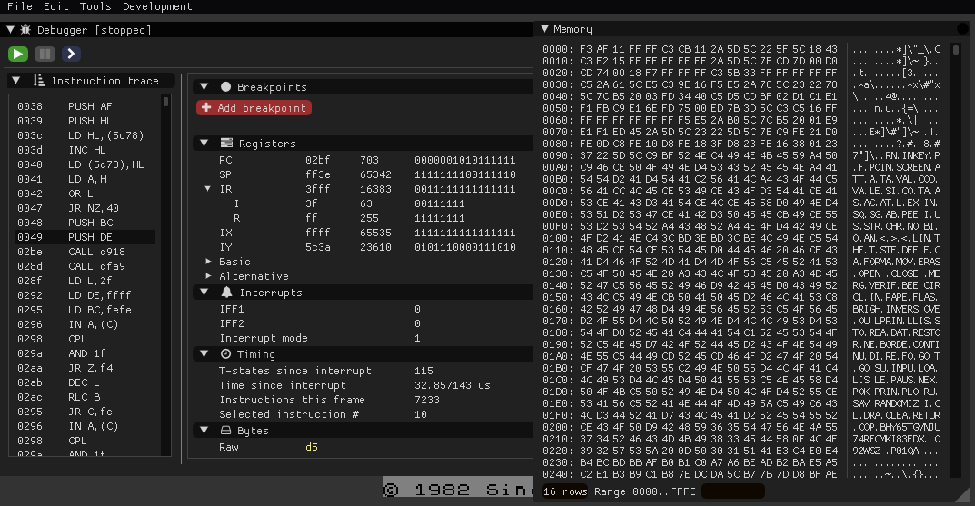 GitHub - t17dr/zxpp: ZX Spectrum emulator in C++