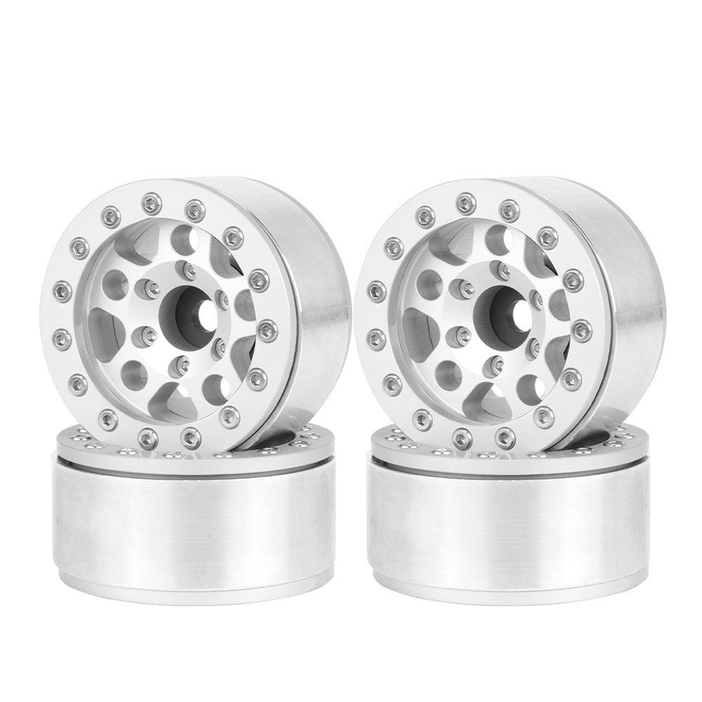 問屋ワールド】クローラーRC用1.55インチアルミ製ビードロックホイール